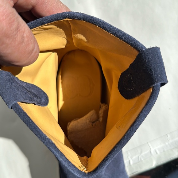 EL CAMPERO Suede Leather Ankle Boots in Navy Blue-Sz 38-US 8 - Picture 14 of 15